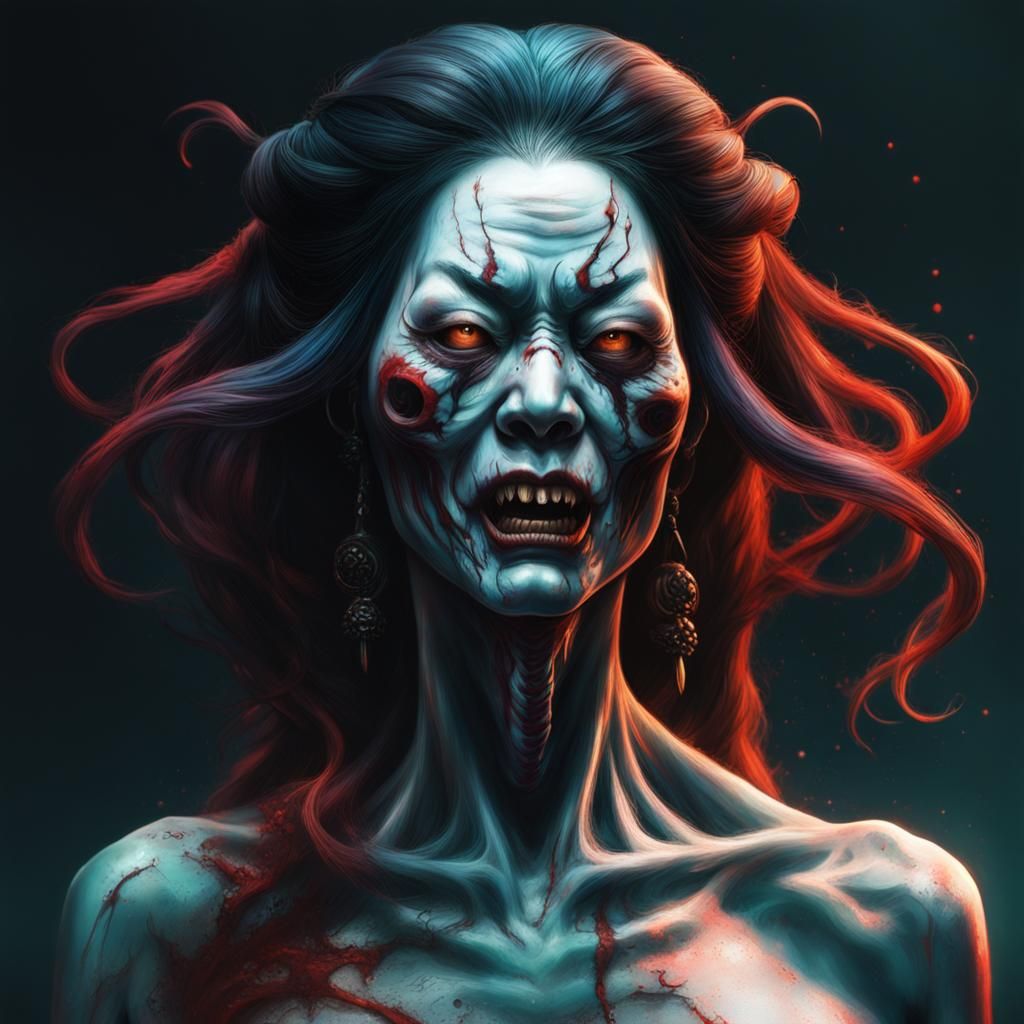 Futakuchi-onna: Ghostly Woman with Second Mouth