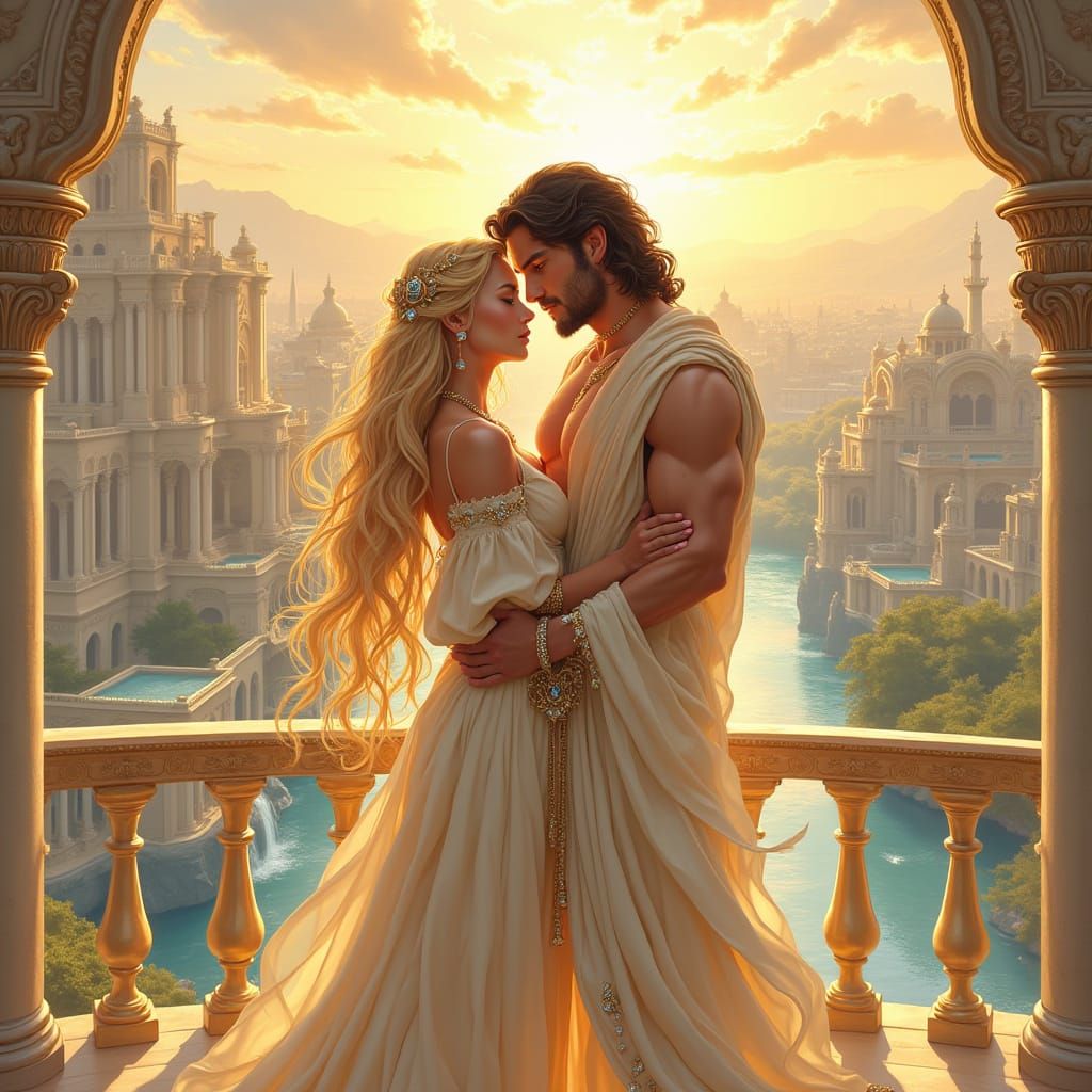 Regal Romance in Golden Light