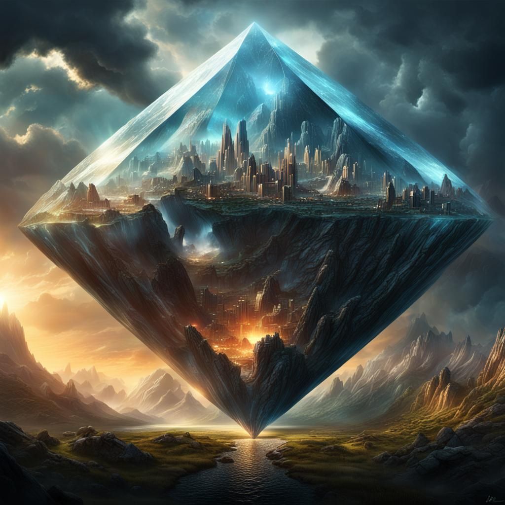 Brilliant Diamond Rising: Epic Cinematic Digital Art