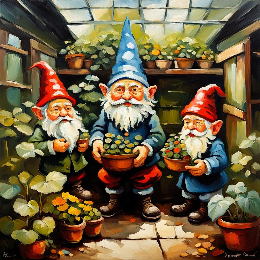 Gnomes in the greenhouse