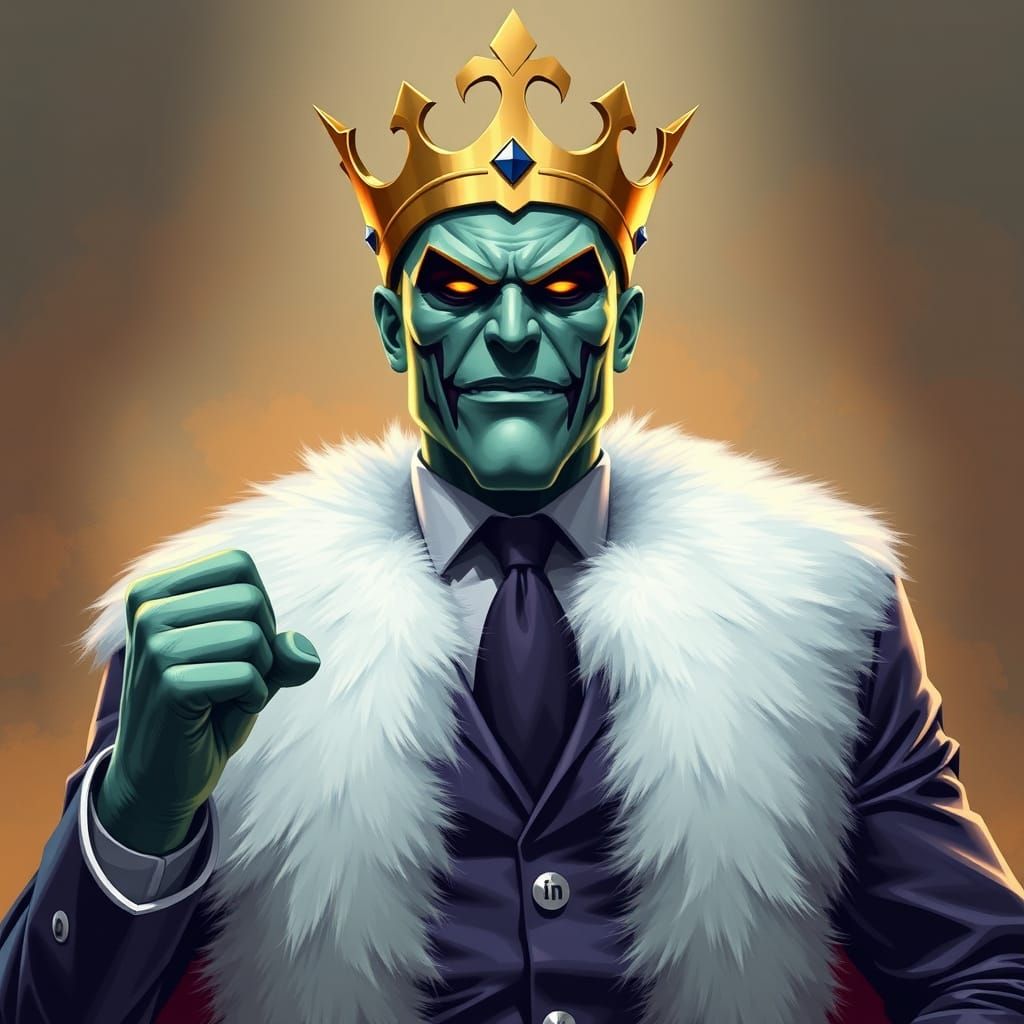 King Canvas, Supervillain Chasing LinkedIn Lunatic