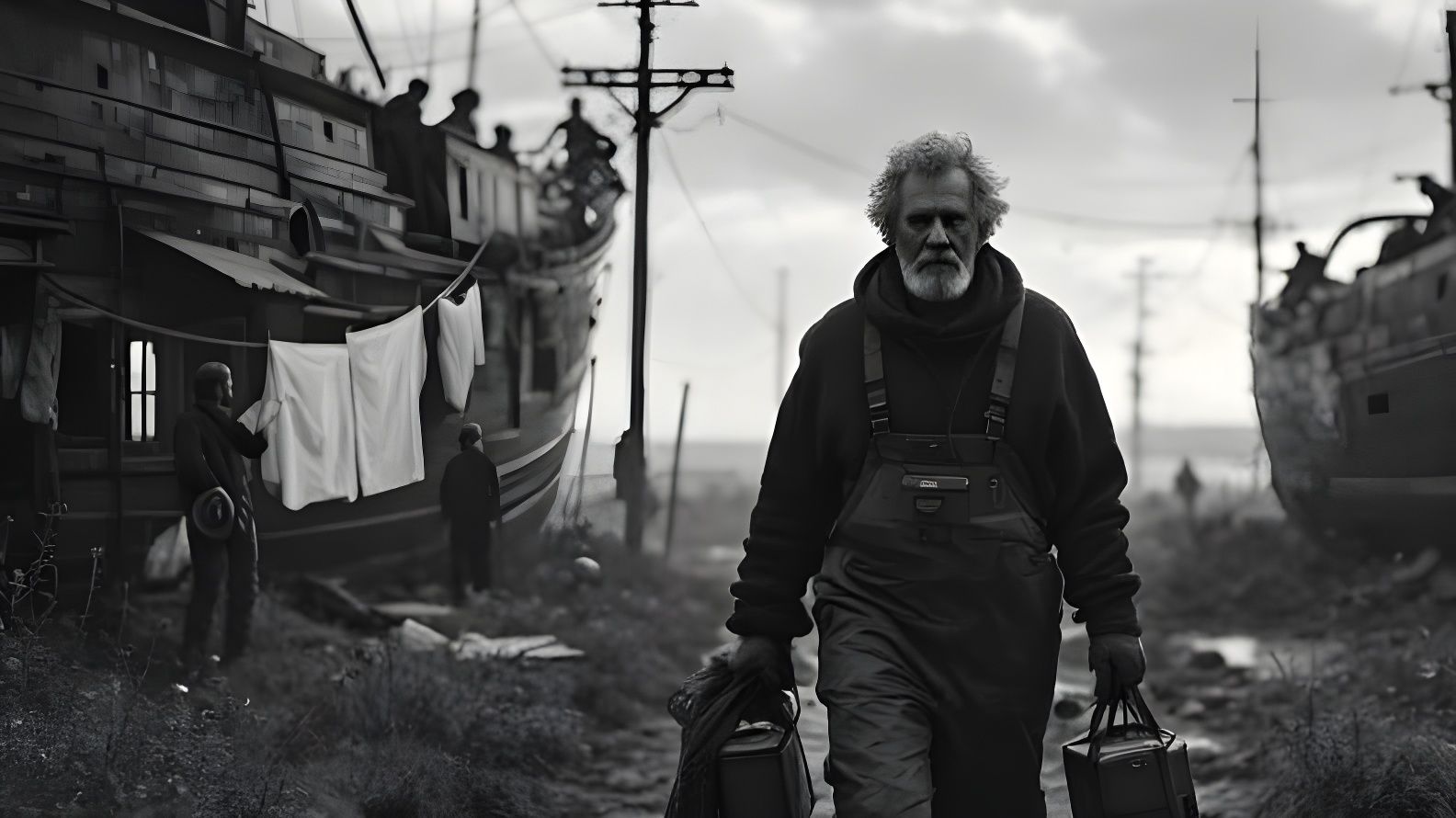 Post-Apocalyptic Fisher by Shipwreck Village