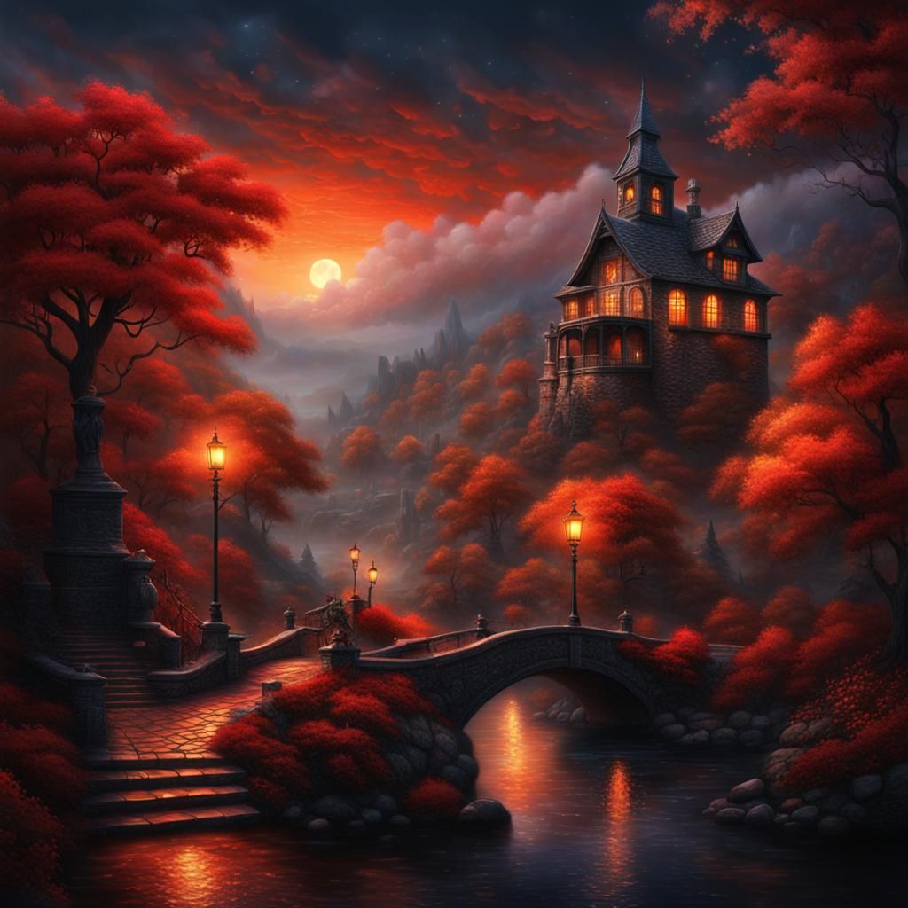 Dramatic Ethereal Fantasy in Rich, Deep Colors