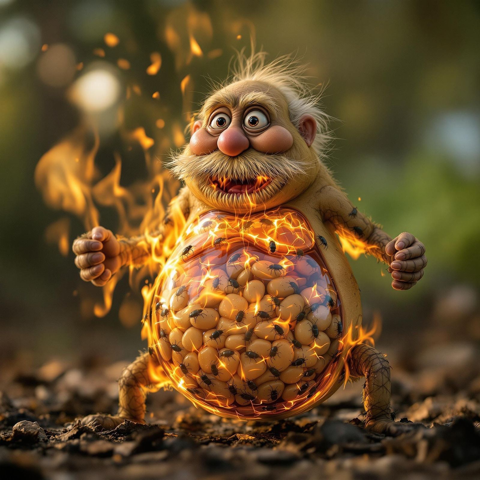 Grandpa Beetle Bean Belly Burps Fire