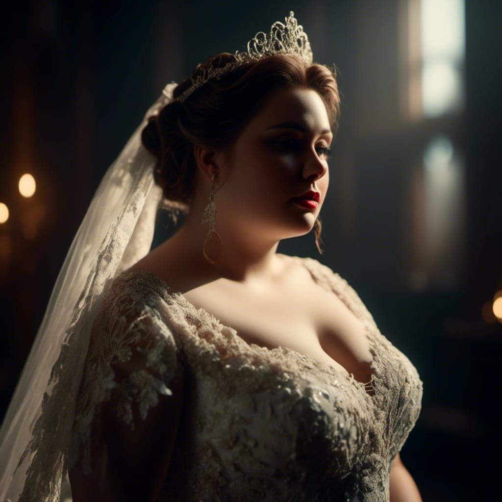 Macabre Bride with Volumetric Lighting in Unreal Engine