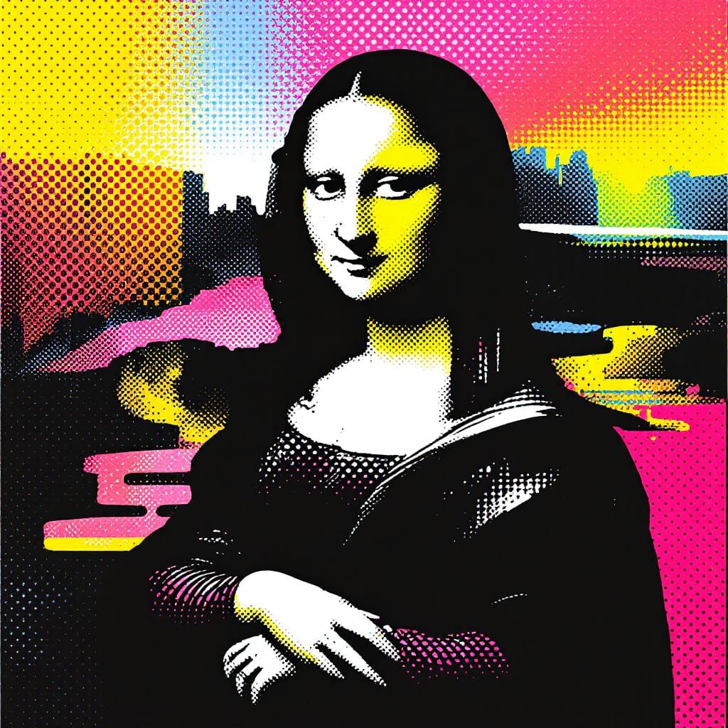 Mona Lisa Pop Art Illustration