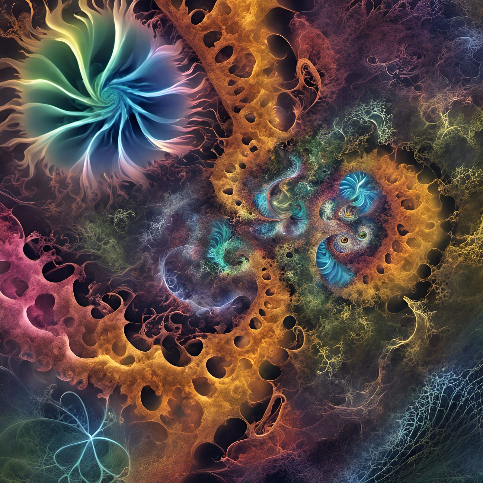 Microscopic Realm: 4D Light Reveals Plankton and Bacteria