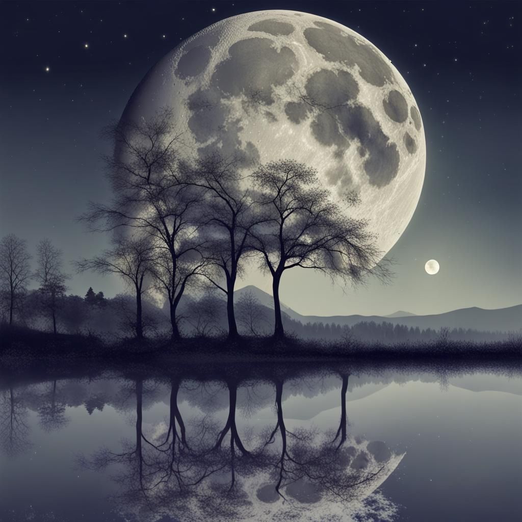 Beautiful AI Generated Image of the Moon
