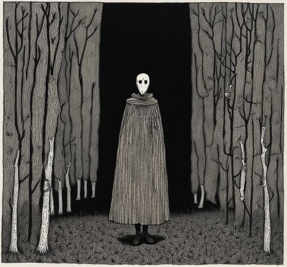 Grimdark Gothic Horror Illustration