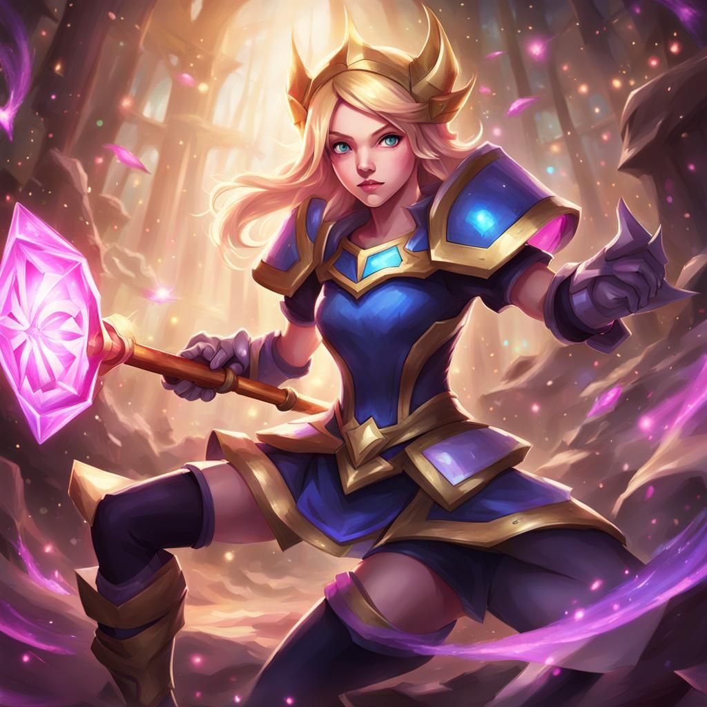 Lux from League of Legends: A Digital Rendering