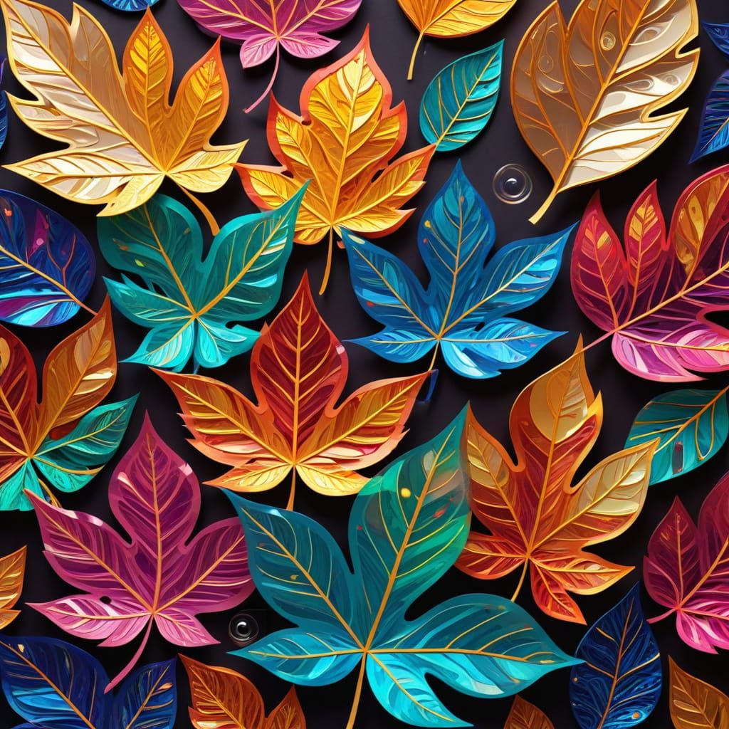 Kaleidoscopic Suncatchers in Abstract Vector Art