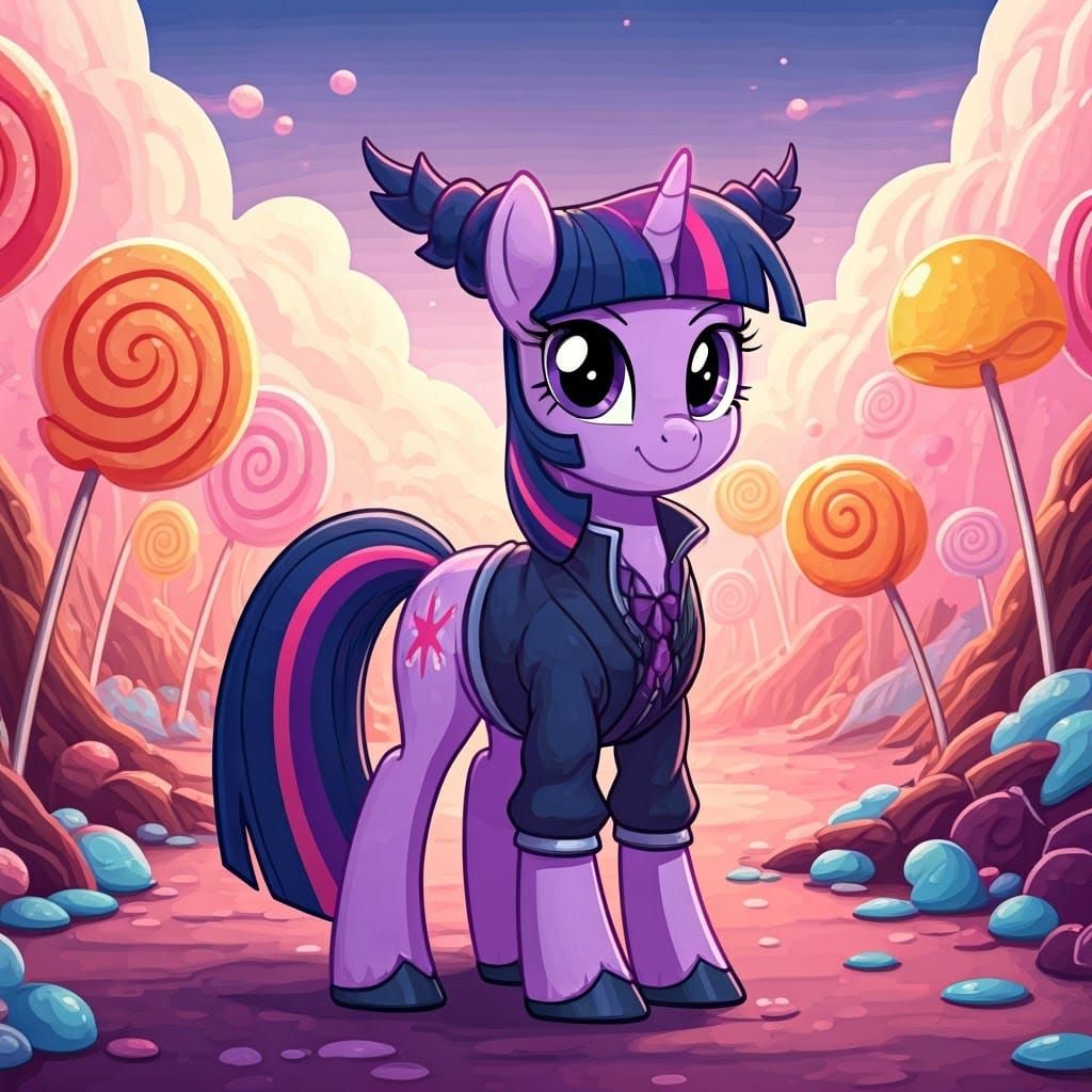 Electric Pony Warrior in Candyland Wonderland