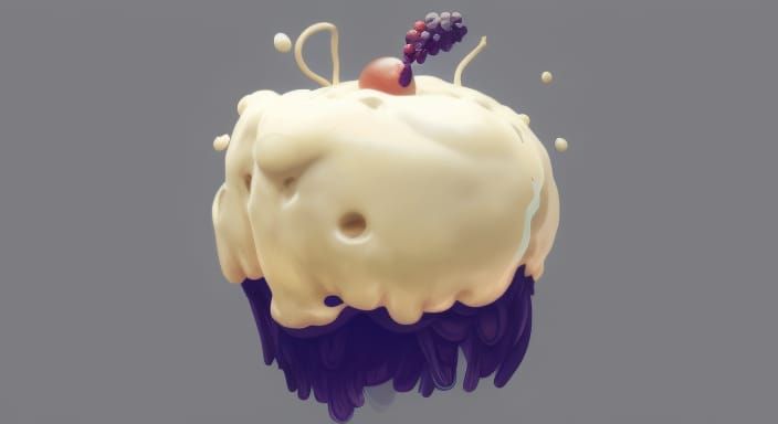 Dough Fruit Portrait in Artstation Style