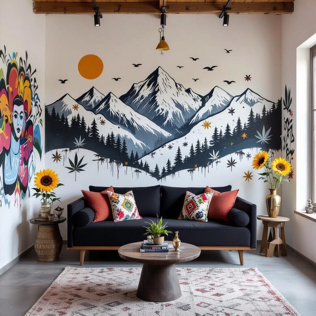Minimalist Studio Blends Indian Art with Graffiti Style
