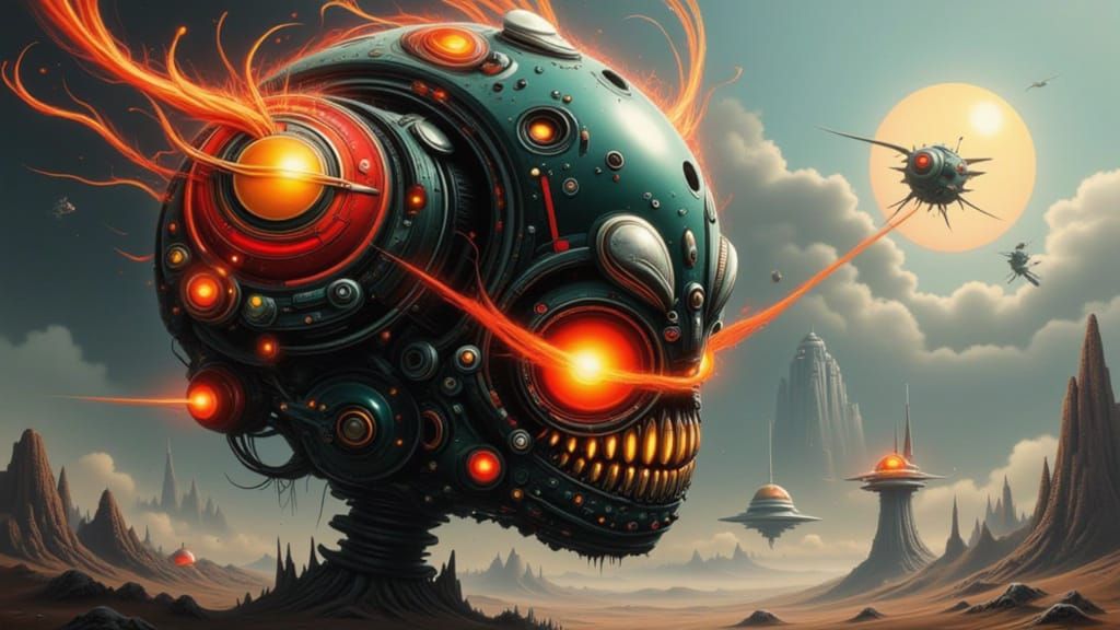 Epic Invasion Concept Art with Dynamic Lighting