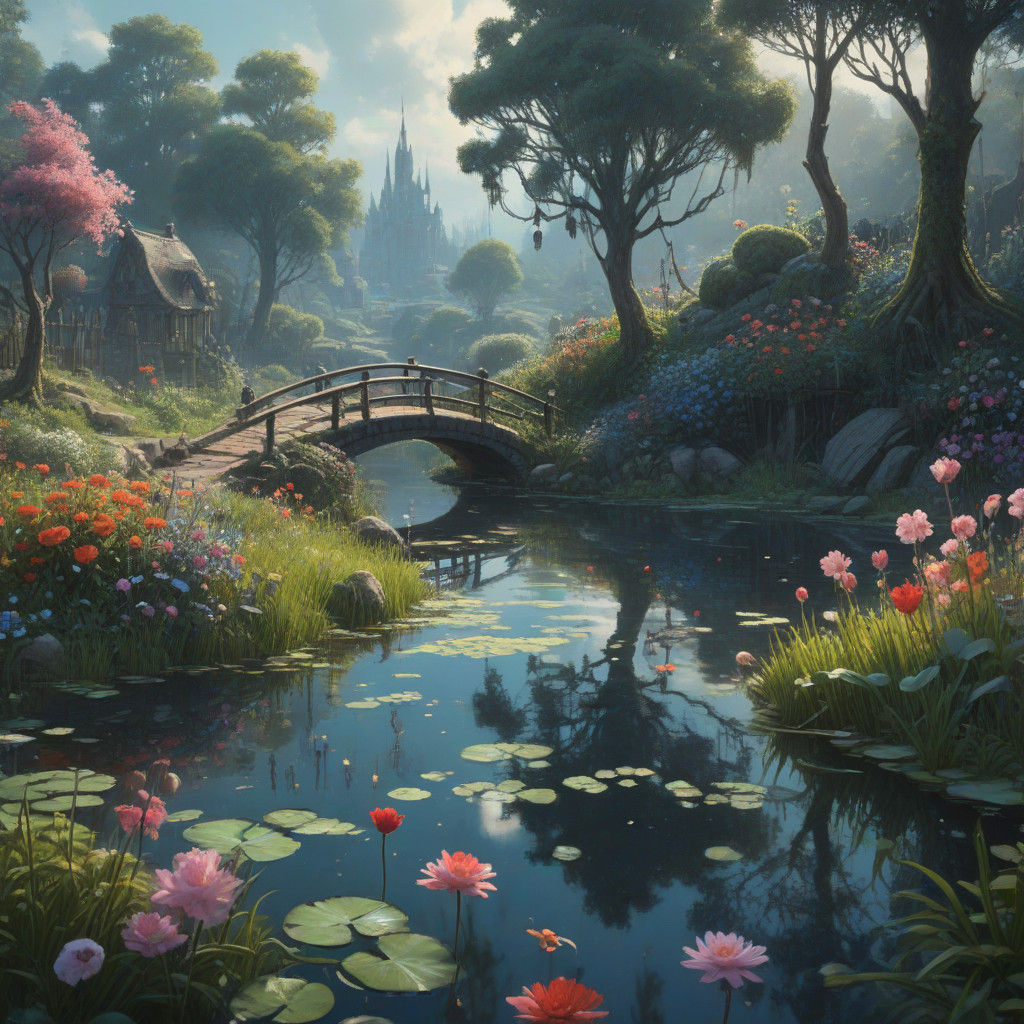 Winter Wonderland in Cosmic Baroque Style