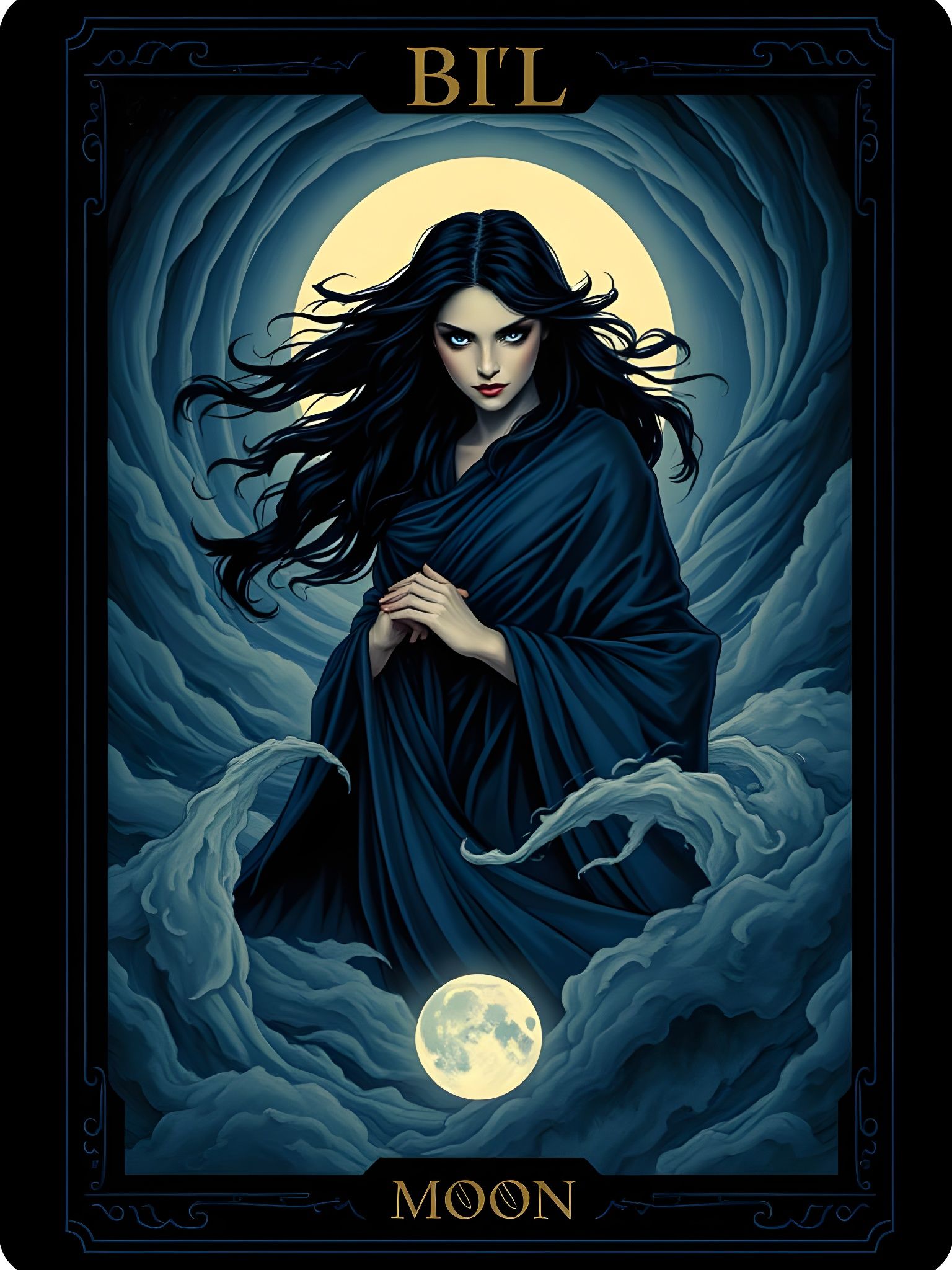 Norse Goddess in Full Moon Splendor