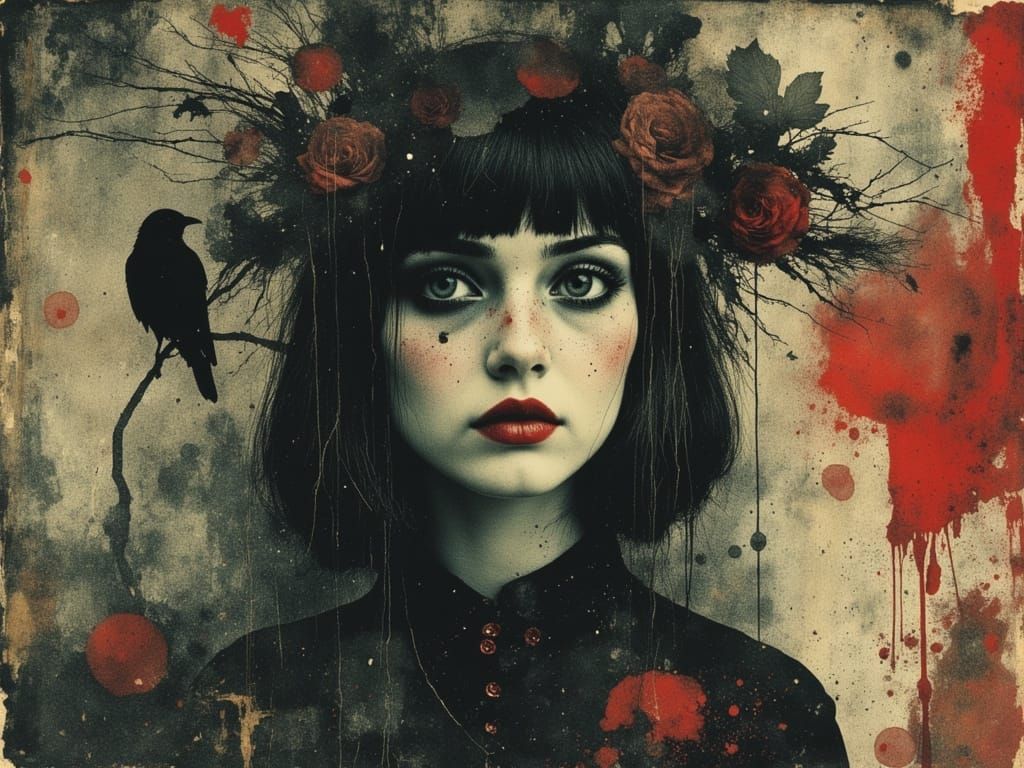 Ethereal Gothic Woman of Dark Chaos