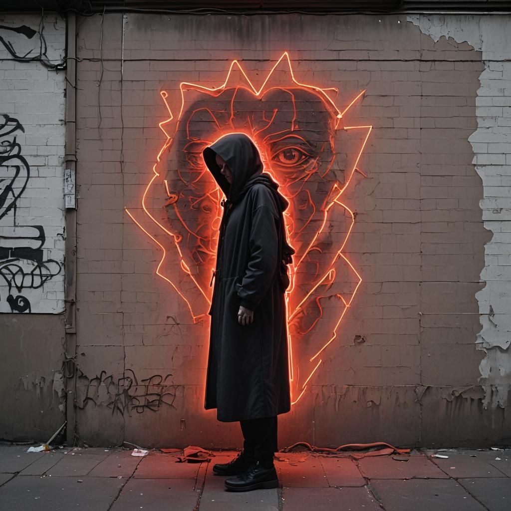 In the heart of the city's forgotten district, neon lights f...