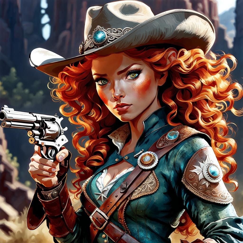 Brave becomes a cowgirl in the Far West