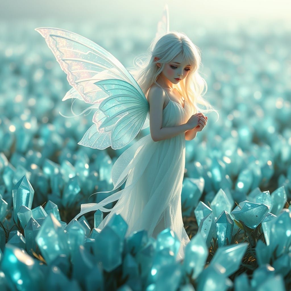 Ethereal Aether Elf in Crystal Field