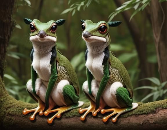 Kangaroo Tree Frog Hybrid Fusion: High Quality