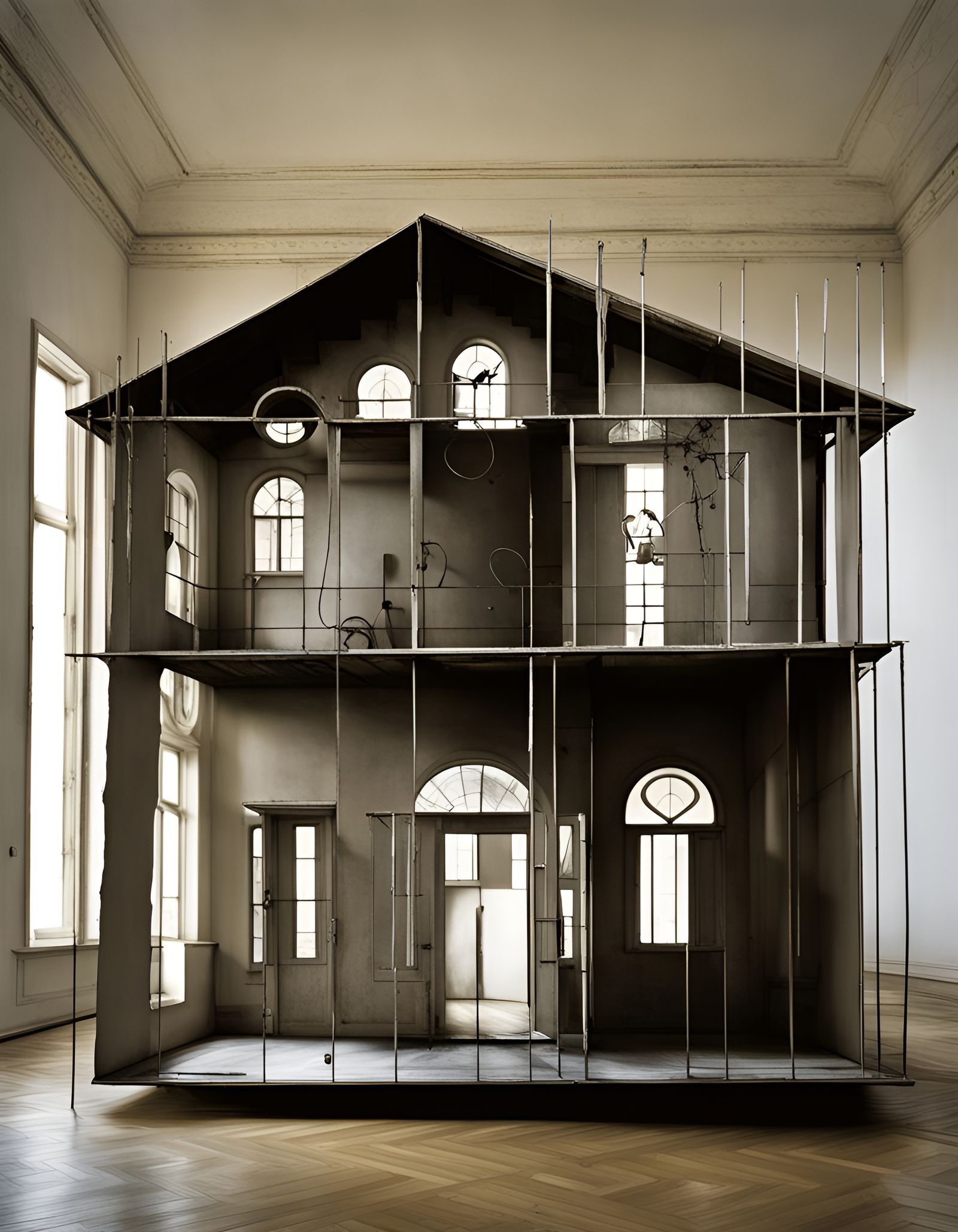 Surreal House Inside Out: Mannerist Style