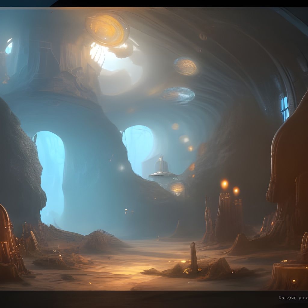 Detailed Cyro Laboratory Concept Art