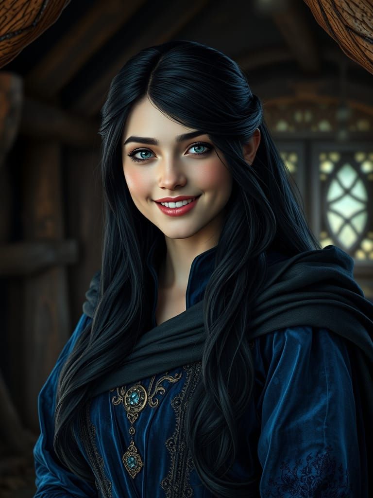 Medieval Woman Finds Comfort in Her Cozy Home