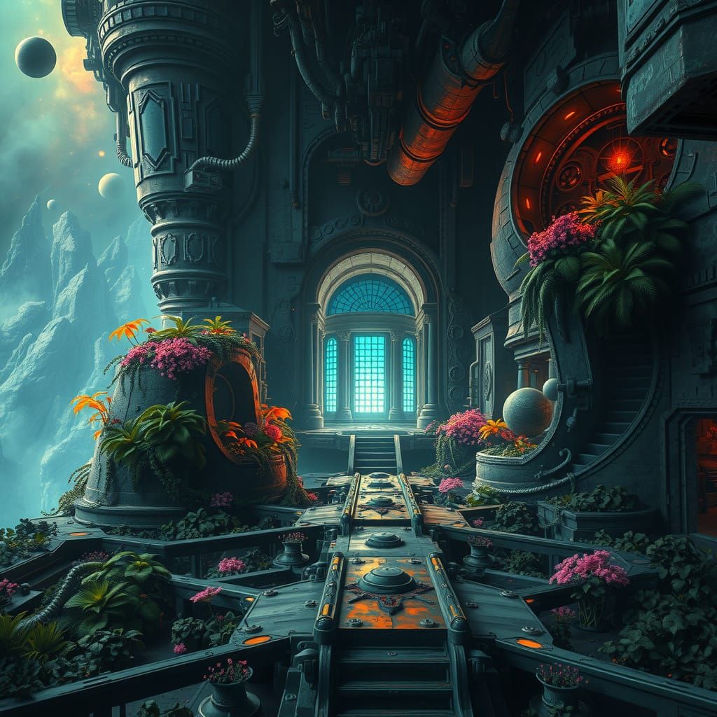 Alien Temple Hidden in Ancient Spaceship Deck