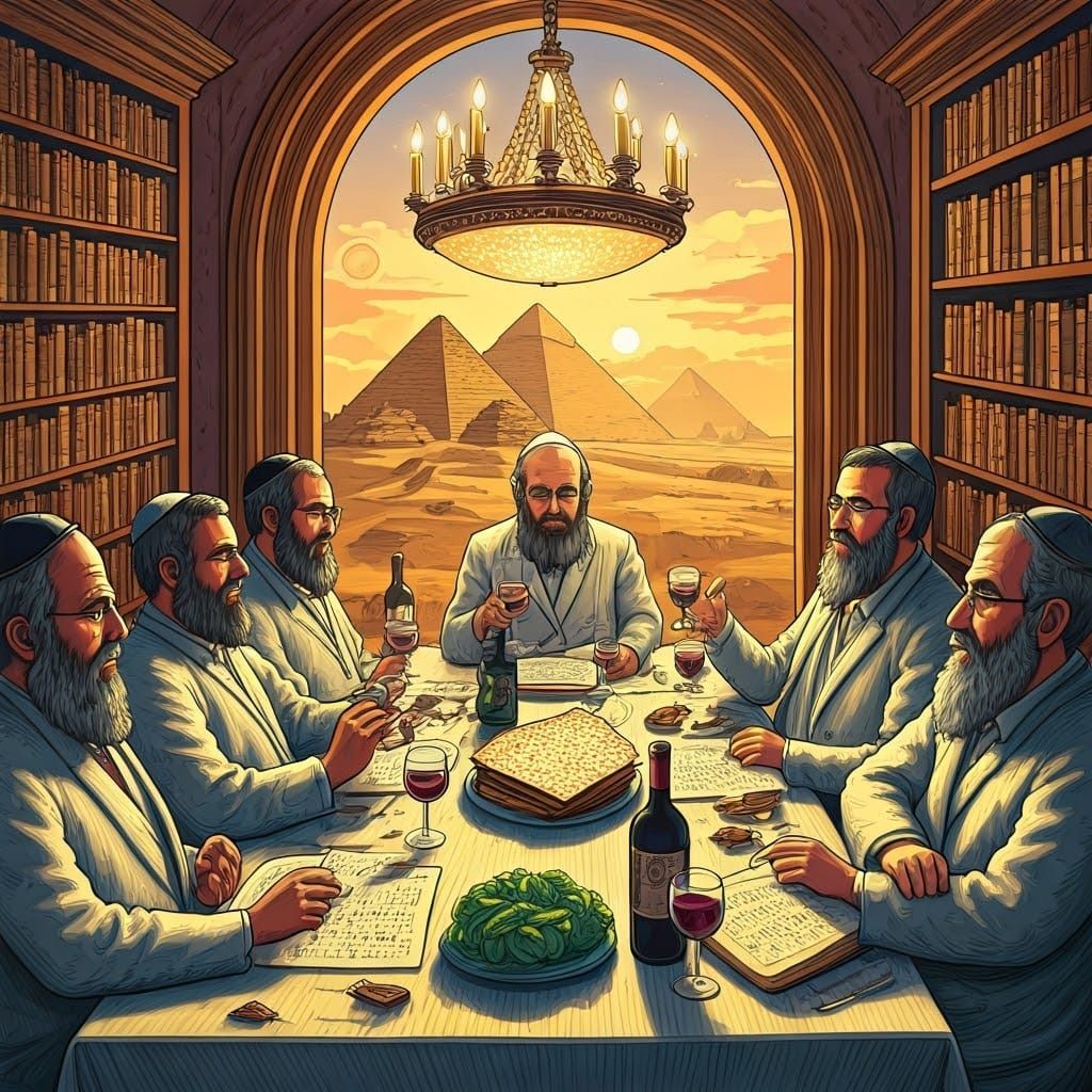 Traditional Ultra-Orthodox Gathering in Vibrant Celebration