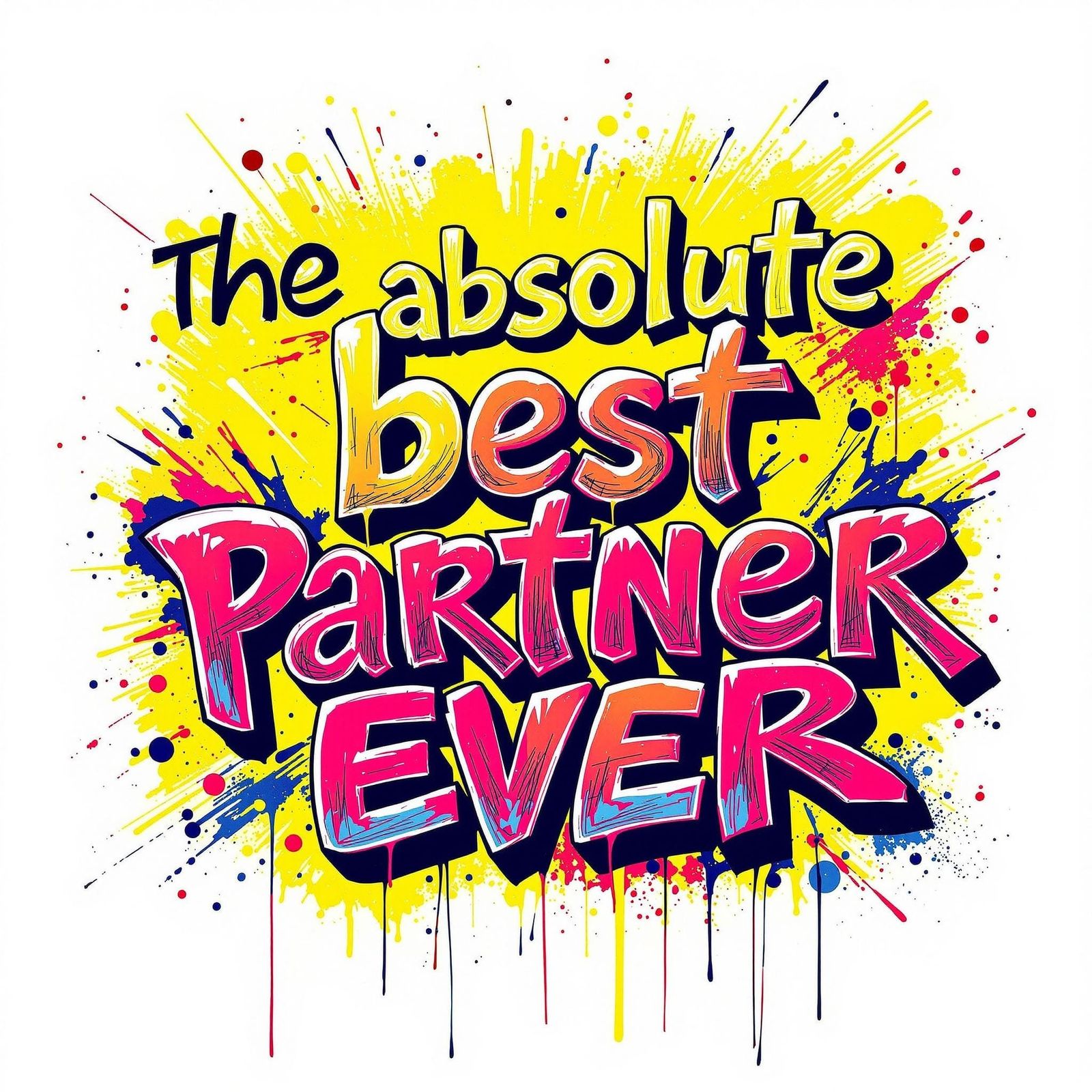Graffiti Style 'Best Partner' Award Banner