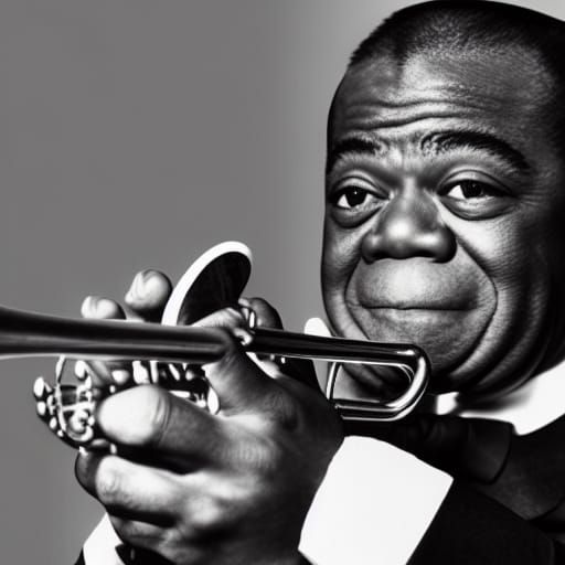 Louis Armstrong Portrait in 8k UHD
