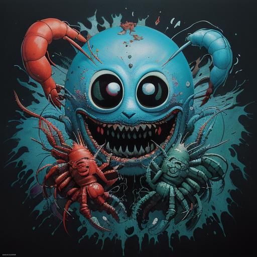 Surreal Characters in Graffiti Art Style