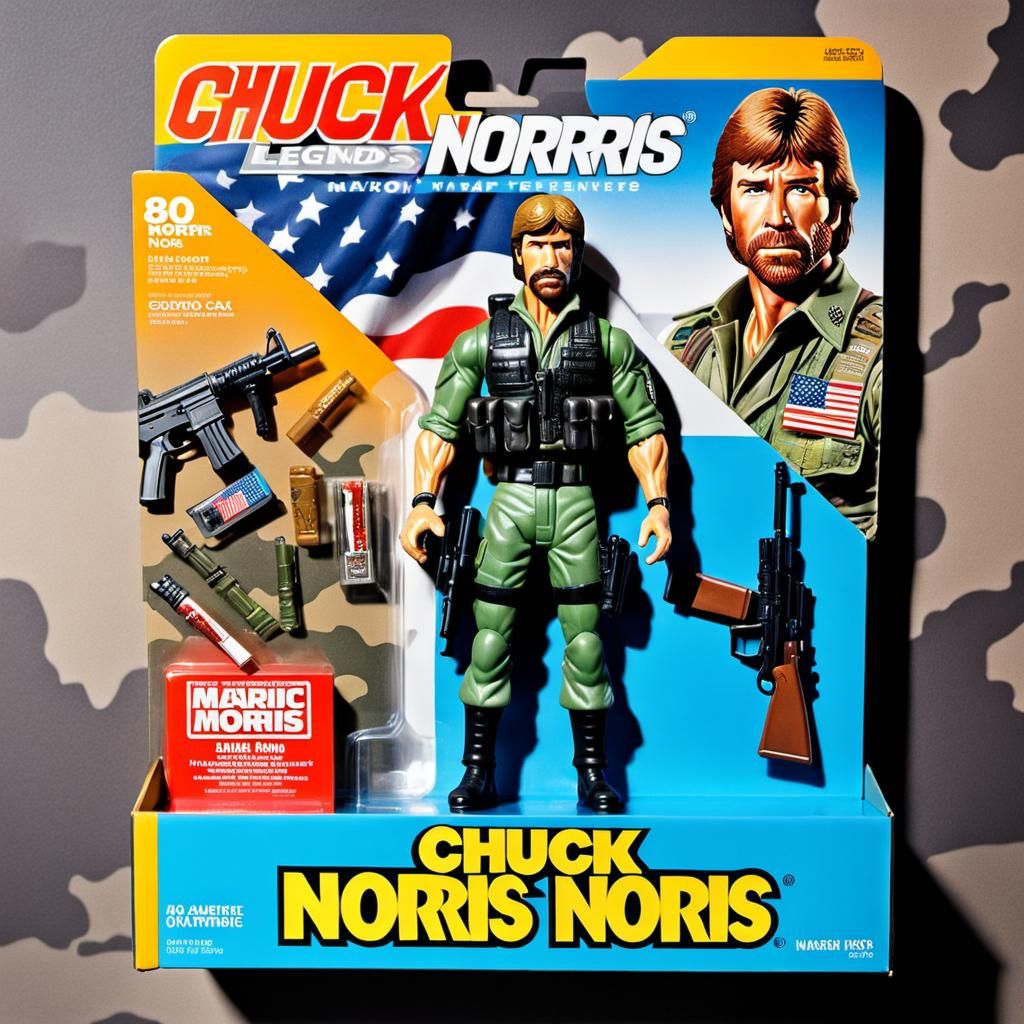 Chuck Norris Action Figure ✨🎬🪖