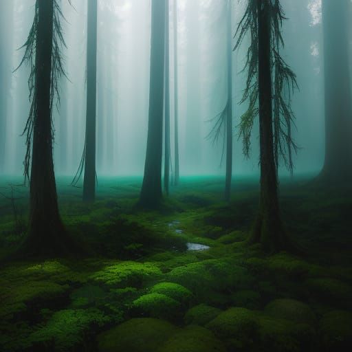 Ethereal Foggy Forests with Dramatic Depth