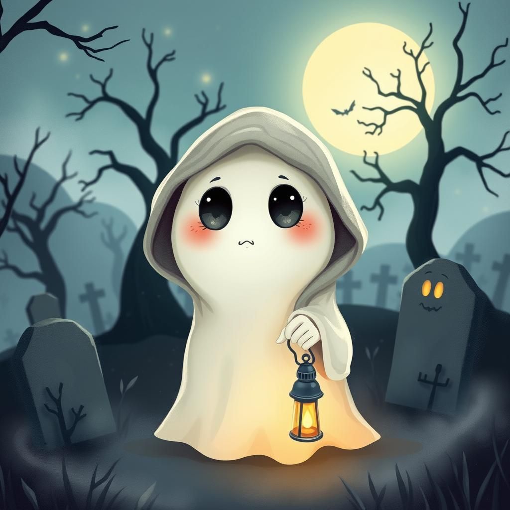 Scary but cute ghost