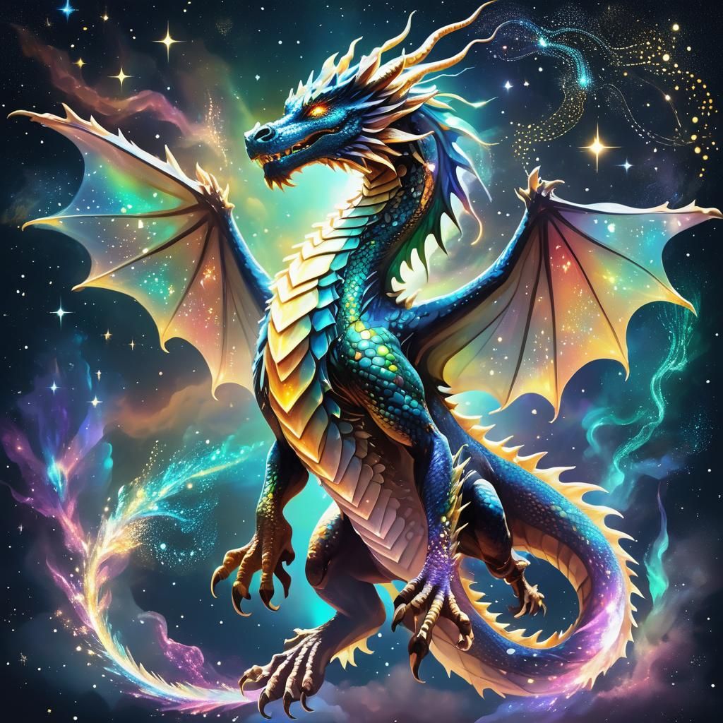 Der kosmische Drache: Wächter der Galaxien”