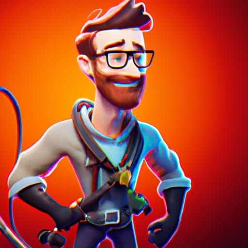 Gordon Freeman Reimagined as 3D Digital Art