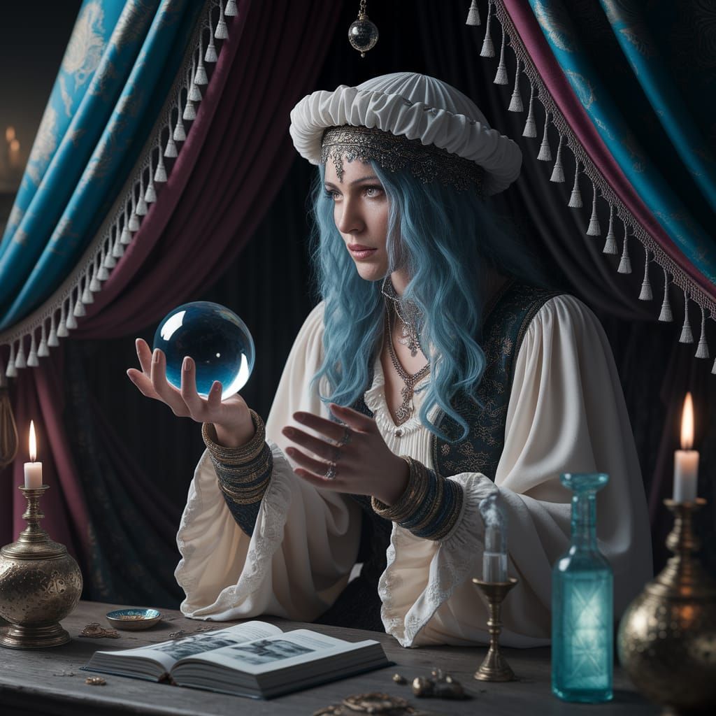 A Fortune Teller Contemplates Destiny in a Haunting Gypsy Te...