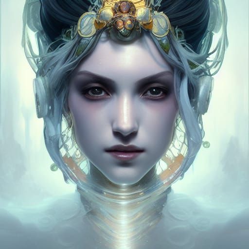 Ghost of a Lost Queen: Hyperdetailed Portrait