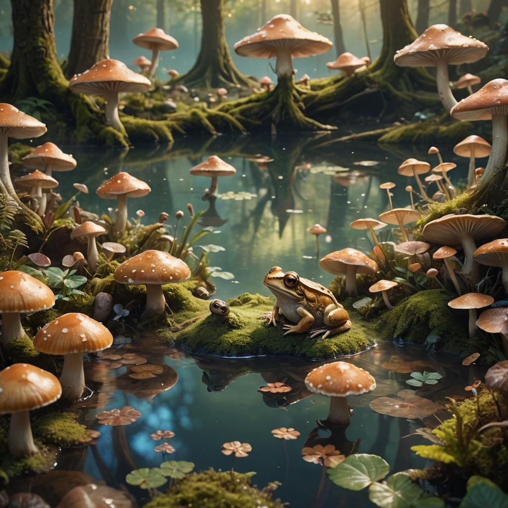 Enchanted Forest: Frog's Magical Mushroom Kingdom