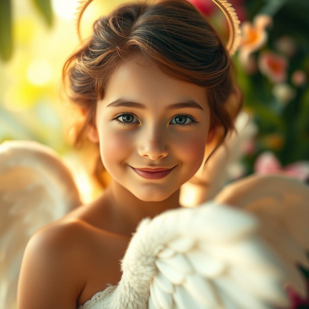 Serene Angel in Paradise