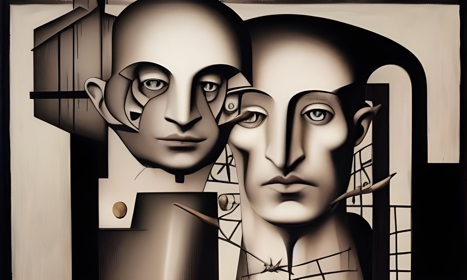 Surreal Mannequin Prison Inspired by Metaphysical Art