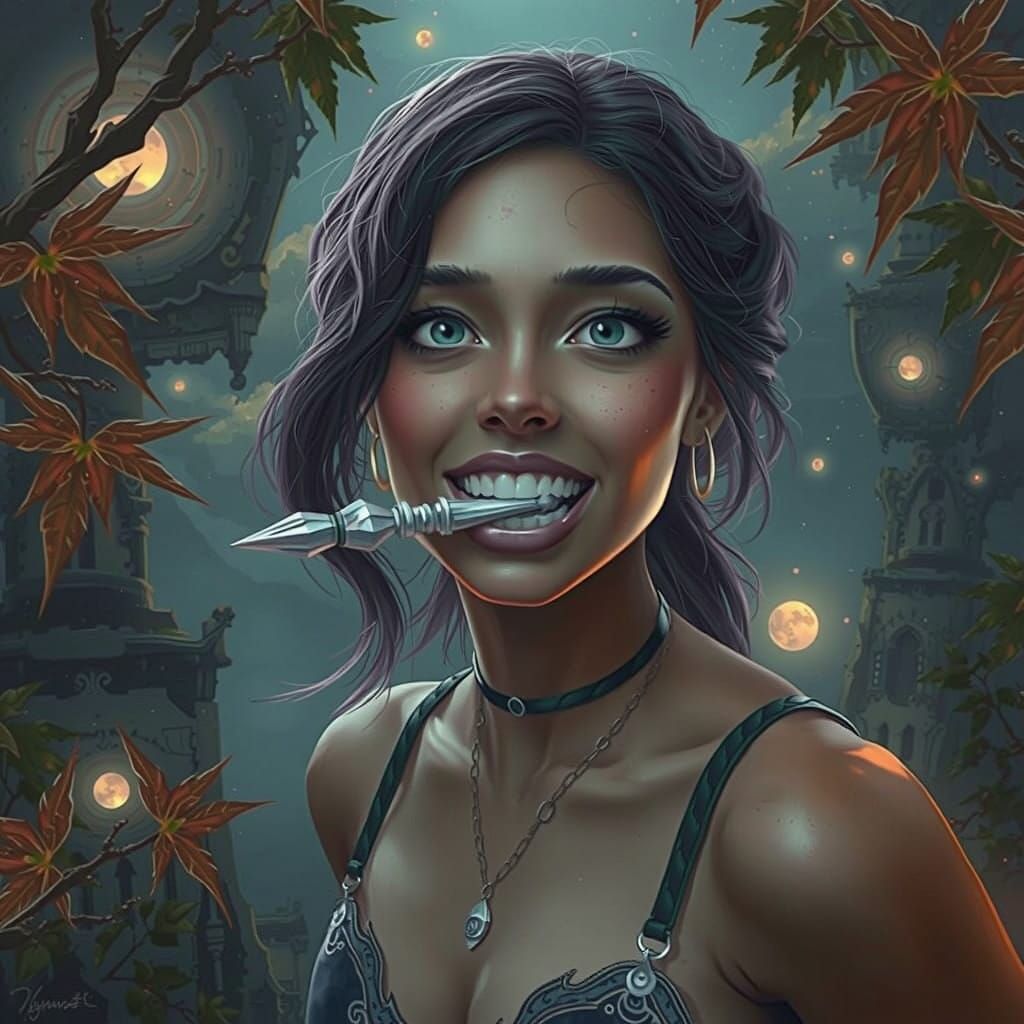 Woman Embarks on Quest with Celestial Bolt