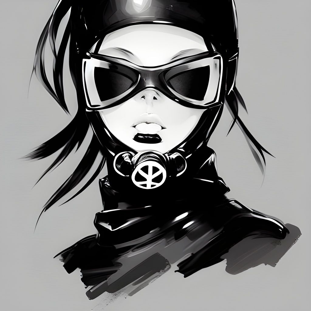 Badass Anime Girl in Combat Suit