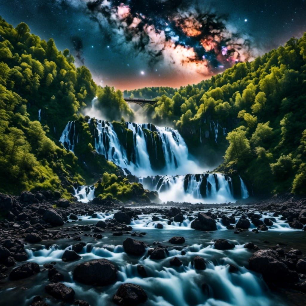 Celestial River: Wild Horses Across the Galaxy