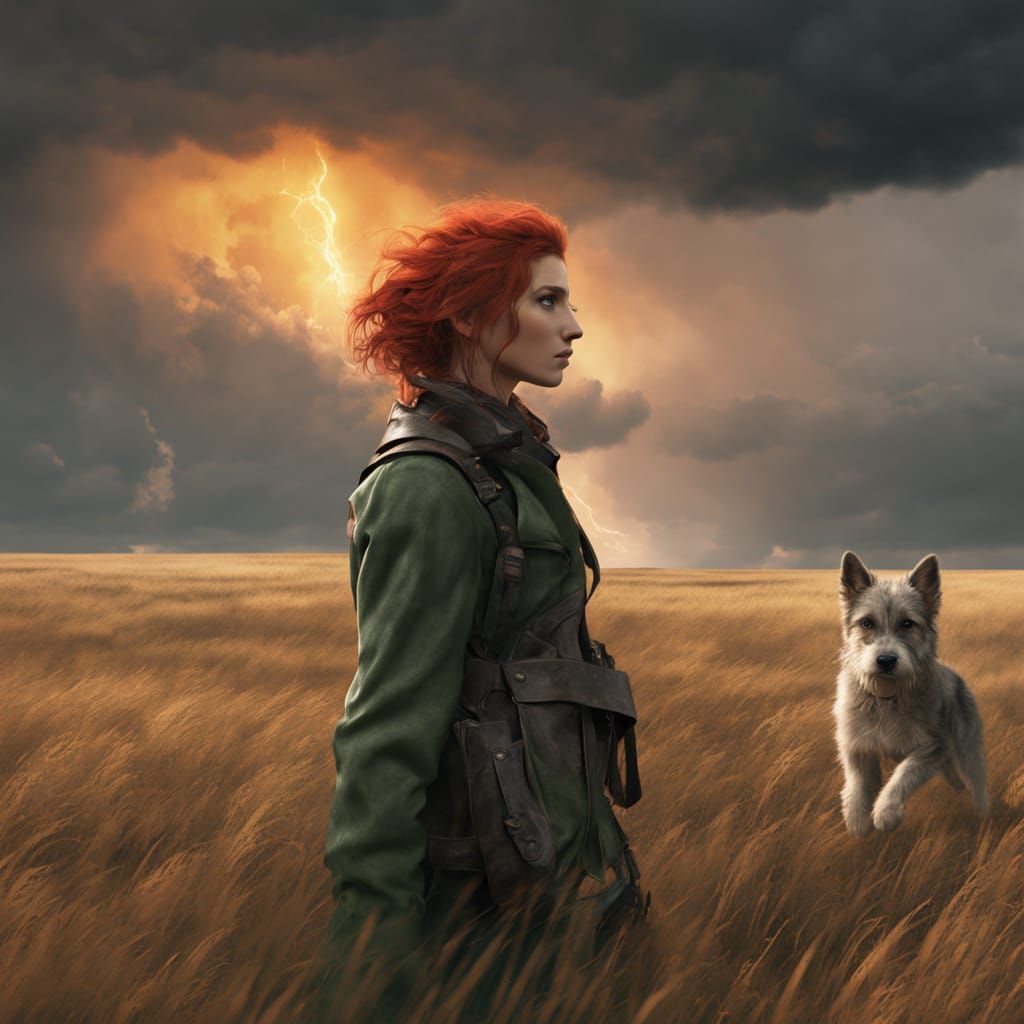 Stormchaser and Wolfhound Mirroring Tornado Scene