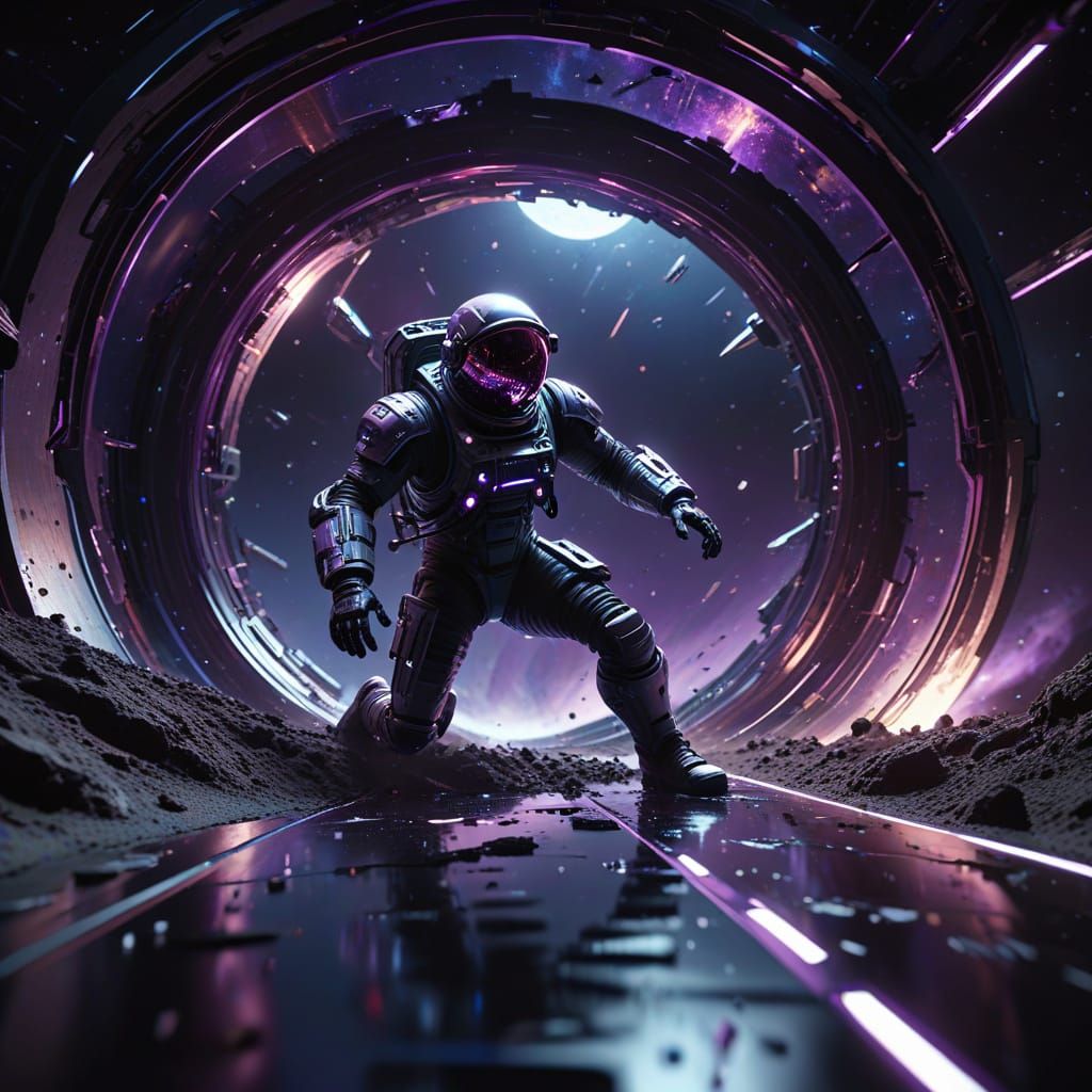 Astronaut Falls Into Black Hole's Warped Geometry