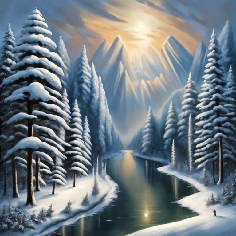 Snowy Forest Landscape